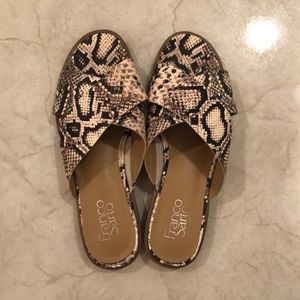 Franco Sarto Snakeskin sandals size 8